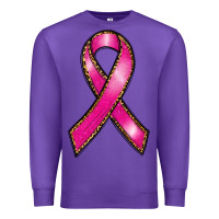 Purple breast cancer ribbon Premium Sweatshirt - RanaPortraitStore