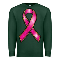 Sports Green breast cancer ribbon Premium Sweatshirt - RanaPortraitStore