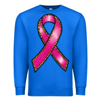 True Royal breast cancer ribbon Premium Sweatshirt - RanaPortraitStore