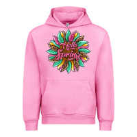 Fuchsia Pink hello spring sunflower Urban Hoodie - Artiststas