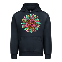 Navy hello spring sunflower Urban Hoodie - Artiststas