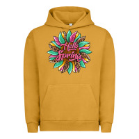 Pigment Peanut Butter hello spring sunflower Urban Hoodie - Artiststas