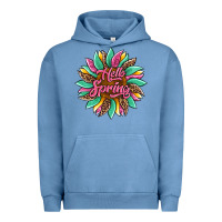 Pigment Pebble Blue hello spring sunflower Urban Hoodie - Artiststas