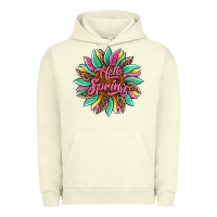 Pigment Pistachio hello spring sunflower Urban Hoodie - Artiststas