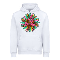 White hello spring sunflower Urban Hoodie - Artiststas