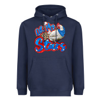 Navy oh my stars chicken Heavyweight Hoodie - Zillion Design Studio