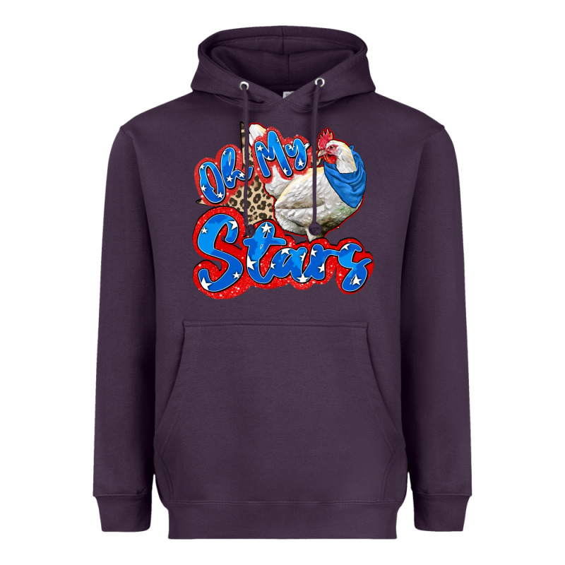 Oh My Stars Chicken Heavyweight Hoodie by Zillion Design Studio | Teevron