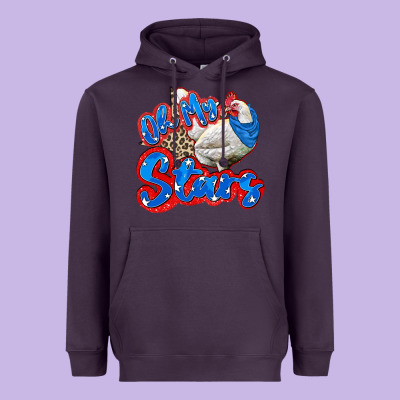 Oh My Stars Chicken Heavyweight Hoodie Designed By Zillion Design Studio