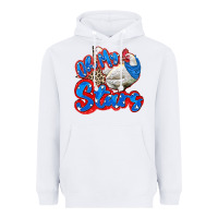 White oh my stars chicken Heavyweight Hoodie - Zillion Design Studio
