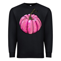 Black breast cancer awereness pumpkin Premium Sweatshirt - RanaPortraitStore