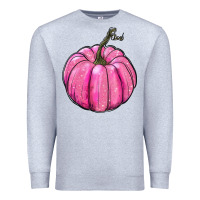 Heather Grey breast cancer awereness pumpkin Premium Sweatshirt - RanaPortraitStore