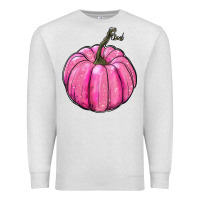 Oatmeal Heather breast cancer awereness pumpkin Premium Sweatshirt - RanaPortraitStore