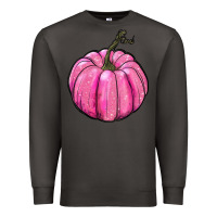 Smoke breast cancer awereness pumpkin Premium Sweatshirt - RanaPortraitStore