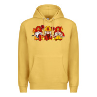 Antique Gold firefighter gnomes Premium Hoodie - Artiststas