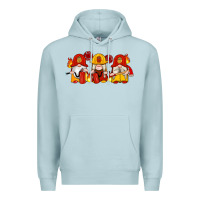 Blue Mist firefighter gnomes Premium Hoodie - Artiststas