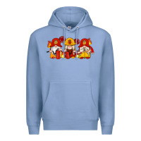 Colony Blue firefighter gnomes Premium Hoodie - Artiststas