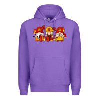 Purple firefighter gnomes Premium Hoodie - Artiststas