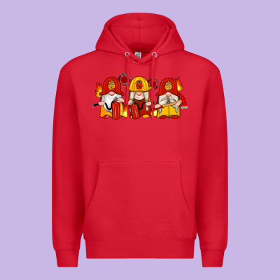 Firefighter Gnomes Premium Hoodie Designed By Artiststas
