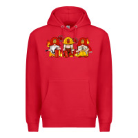 Red firefighter gnomes Premium Hoodie - Artiststas