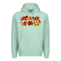 Seafoam firefighter gnomes Premium Hoodie - Artiststas