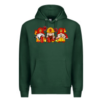 Sports Green firefighter gnomes Premium Hoodie - Artiststas