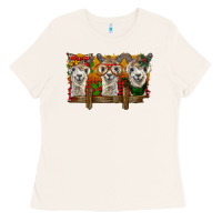 Bone Christmas alpacas Ladies Tee - BarkalooDesign