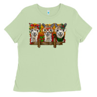 Matcha Christmas alpacas Ladies Tee - BarkalooDesign