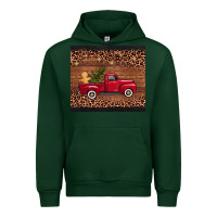 Forest Green christmas truck Urban Hoodie - AdoDesignShop