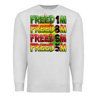 Dove Grey freedom freedom freedom freedom 1865 Premium Sweatshirt - Zillion Design Studio