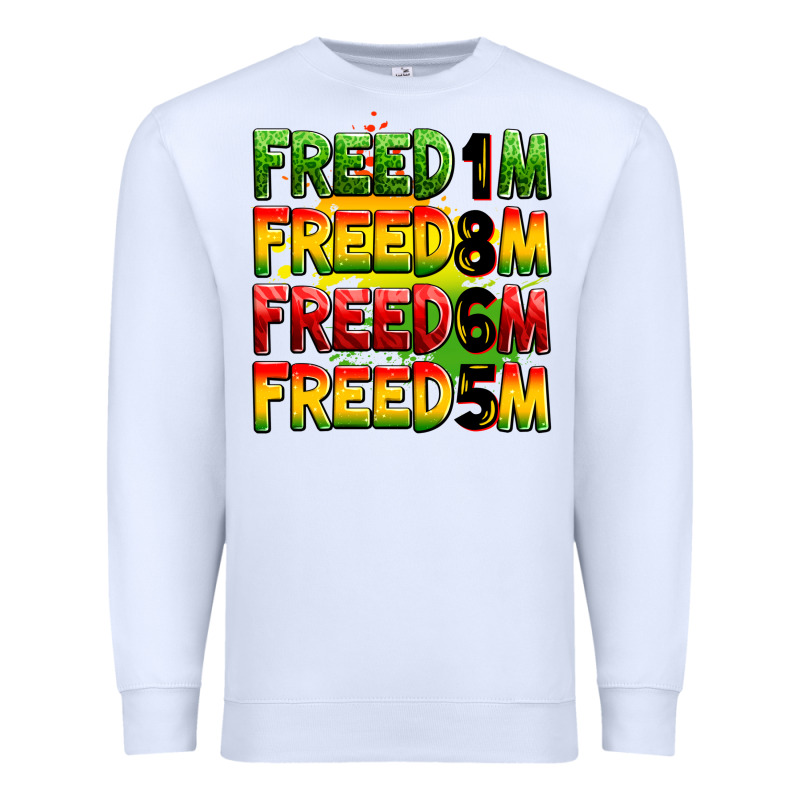 Freedom Freedom Freedom Freedom 1865 Premium Sweatshirt by Zillion Design Studio | Teevron