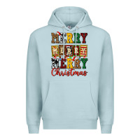 Blue Mist merry merry merry christmas ado Premium Hoodie - AdoDesignShop