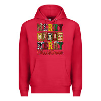 Cardinal merry merry merry christmas ado Premium Hoodie - AdoDesignShop