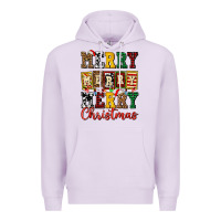 Lilac merry merry merry christmas ado Premium Hoodie - AdoDesignShop