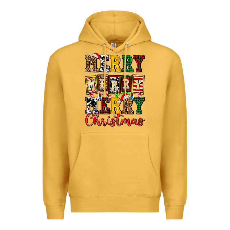 Merry Merry Merry Christmas Ado Premium Hoodie by AdoDesignShop | Teevron
