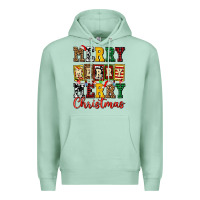 Seafoam merry merry merry christmas ado Premium Hoodie - AdoDesignShop