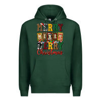 Sports Green merry merry merry christmas ado Premium Hoodie - AdoDesignShop