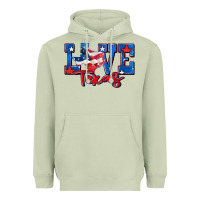 Matcha love texas map Heavyweight Hoodie - Zillion Design Studio