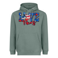 Sage love texas map Heavyweight Hoodie - Zillion Design Studio
