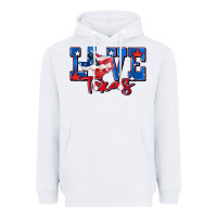 White love texas map Heavyweight Hoodie - Zillion Design Studio