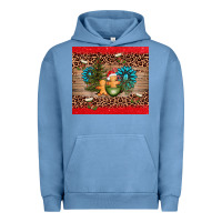 Pigment Pebble Blue christmas trees gemstone Urban Hoodie - AdoDesignShop