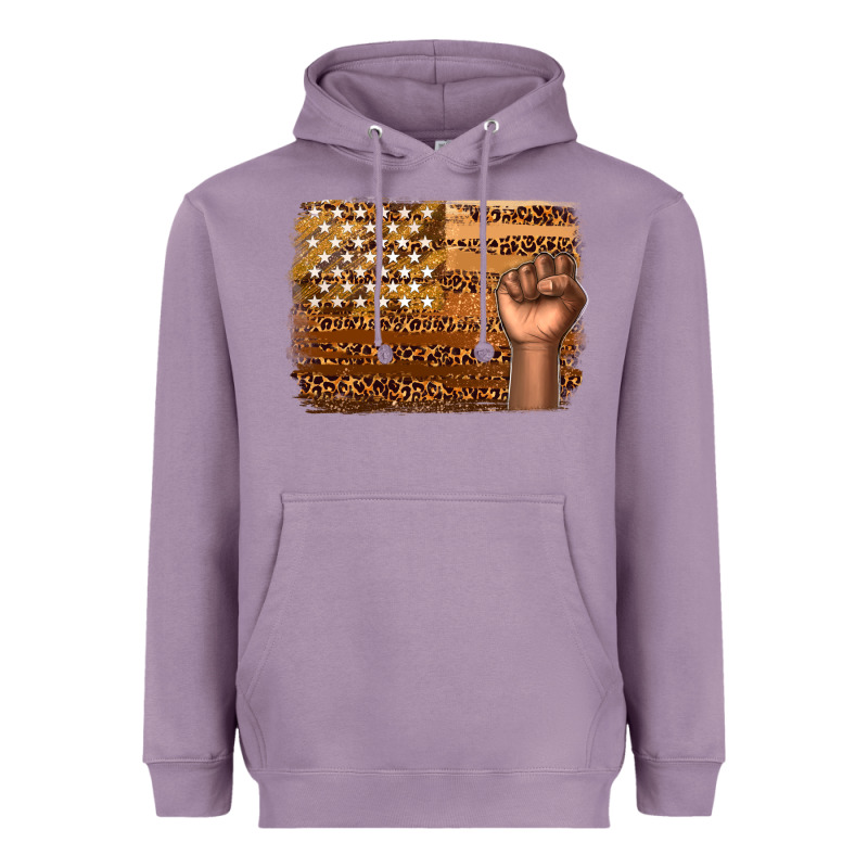 American Melanin Flag Heavyweight Hoodie by texasbilliewilder | Teevron