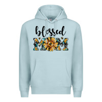 Blue Mist blessed mom Premium Hoodie - JahusDesignShop