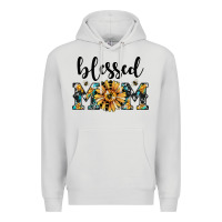 Dove Grey blessed mom Premium Hoodie - JahusDesignShop