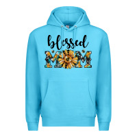 Ocean Blue blessed mom Premium Hoodie - JahusDesignShop