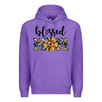 Purple blessed mom Premium Hoodie - JahusDesignShop