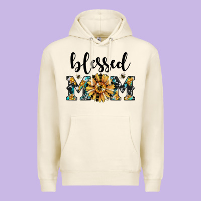 Blessed Mom Premium Hoodie Designed By Jahusdesignshop