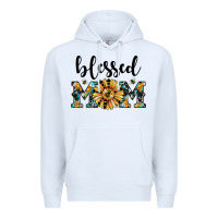 White blessed mom Premium Hoodie - JahusDesignShop