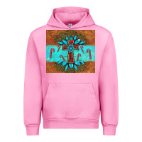 Fuchsia Pink christmas cross gemstone Urban Hoodie - AdoDesignShop