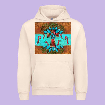 Christmas Cross Gemstone Urban Hoodie Designed By Adodesignshop
