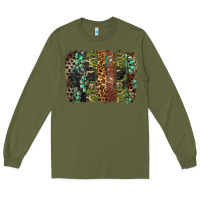 Army Green western camouflage brushstroke Long Sleeve Tee - BarkalooDesign